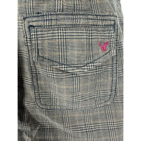 Vintage Y2K American Eagle Size 4 Small Micro Mini Skirt Plaid Academia 2000s - Picture 5 of 11